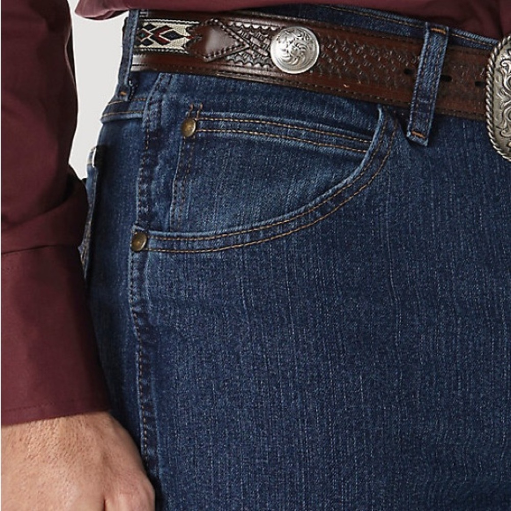 Wrangler Premium Performance Advanced Comfort Cowboy Cut Slim Fit Jeans 38x32 - Picture 11 of 11